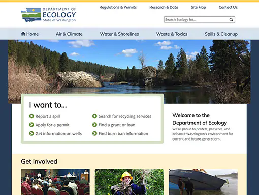 Washington Department of Ecology website