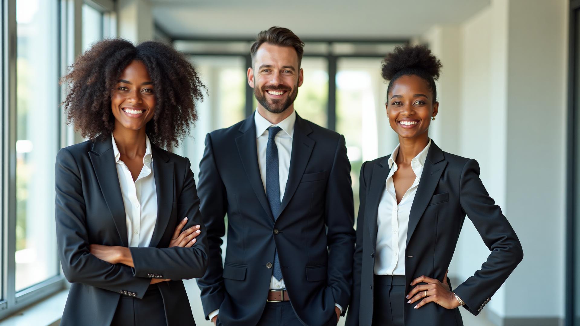 Diverse team of professionals